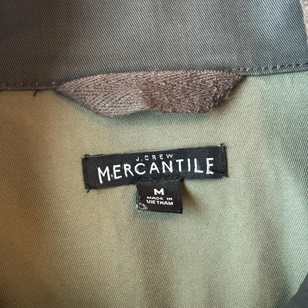 J. Crew Women’s Resin Coated Cotton Twill Jacket in Mossy Brown Size Medium